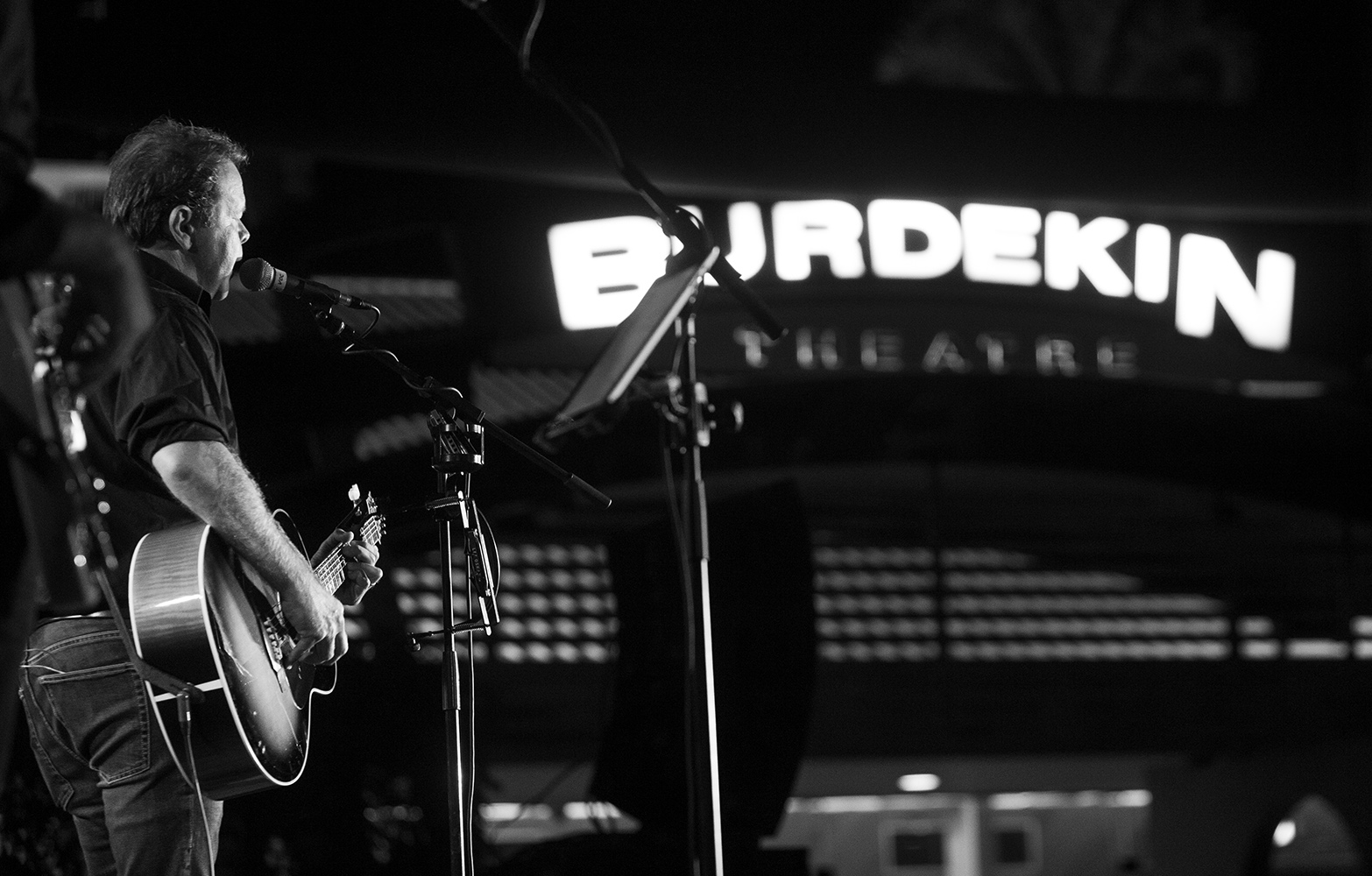 Troy Cassar Daley performing on stage